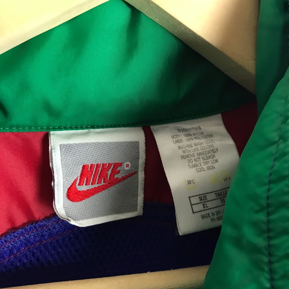 Vintage 1990s Nike Swoosh Track Suit Windbreak Set Jacket & Pants - Picture 5 of 8